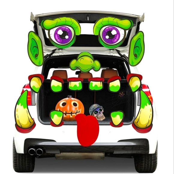 Halloween Trunk or Treat Decorations Kit - Scary Monster Face - Picture 3 of 8